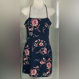 BCBGeneration floral strappy sheath dress